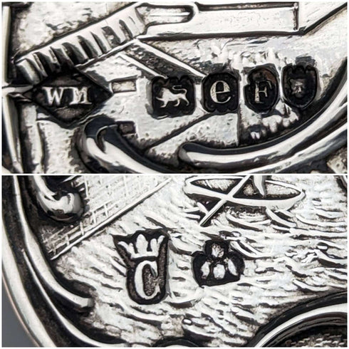 1900年 英国アンティーク 純銀製ティーストレーナー 65g