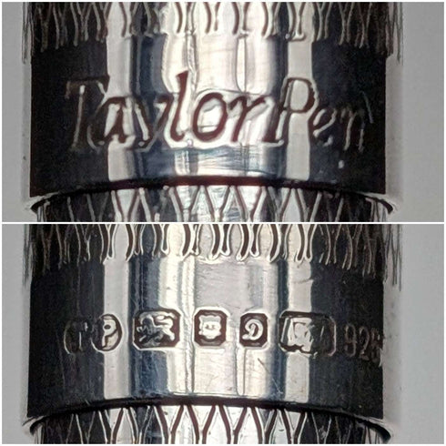 1978년 영국 빈티지 순은 볼펜 Taylor Pen