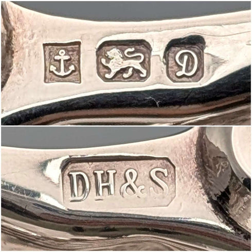 1978年 英国ヴィンテージ 純銀製 シェル型脚付きディッシュ 124g David Hollander&Son