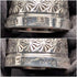 Set de 3 dedales de plata de ley vintage británicos