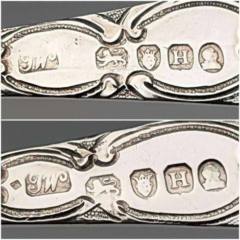 1803년 영국 조지안 앤티크 순은제 베리스푼 페어 Thomas Wallis II