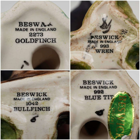 英國復古 Beswick 貝斯維克小鳥擺件 4入套組