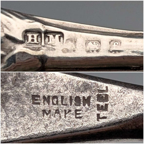 1905年 英国古董 纯银手柄 鞋拔 Henry Matthews