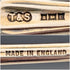 1954年 英国ヴィンテージ エナメル装飾 純銀製 コーヒースプーン6本セット 計72g Turner&Simpson ケース入