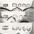 1889年頃 英国アンティーク 純銀製バチェラーティーセット 計471g Mappin and Webb