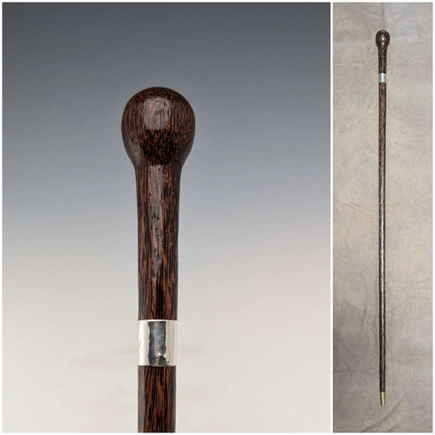 1933 British Vintage Women's Rondelle Handle Walking Stick 83cm