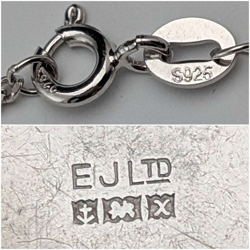 1972年 英国ヴィンテージ 純銀製 丸型ロケットペンダント 純銀ネックレス付き 計11.5g Exquisite Jewellery