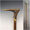 British Vintage Men's Cane Antler Handle Brown Shaft 94cm