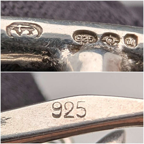 Collar de cadena larga tipo cubana, de plata de ley vintage británica, 60 cm, 63 g, VJ