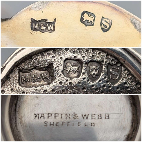 【お取り寄せ品】1893 英国アンティーク 純銀製 クラレットジャグ 900g Mappin&Webb