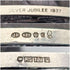 Colgante ovalado de plata de ley fabricado en el Reino Unido en 1977 con cadena de plata de ley, 22,4 g en total