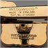 British Wedgwood cufflinks and tie clip with blue jasper sailing ship square cameo and gold-colored base case