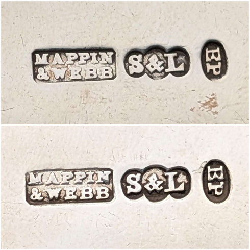 1895年頃 英国アンティーク シルバープレート製 フィッシュサーバーペア Mappin&Webb