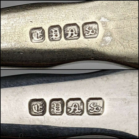 英国古董银镀餐具套装(附礼盒),WILLIAM ADAMS出品