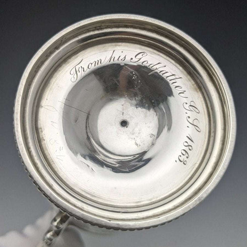 1862年 英国古董 纯银(925银)马克杯 133g Henry Wilkinson