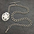 Around 1900 British Antique Pure Silver (925 Silver) Albert Chain 56g Pure Silver Emblem Fob