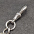 Around 1900 British Antique Pure Silver (925 Silver) Albert Chain 56g Pure Silver Emblem Fob