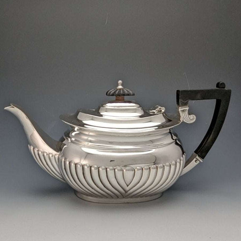 1906年 英国古董 纯银(925银)茶壶 394克 Barker Brothers