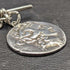 Cadena Albert de plata esterlina (plata 925) antigua inglesa, hacia 1900, 62 g, con colgante de moneda romana de plata