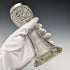 1910 British antique sterling silver decorated cut glass vase 383g CC May & Sons