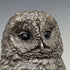 Figura de búho esculpida con baño de plata pura, 385g, Country Artists, Reino Unido