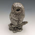 Figura de búho esculpida con baño de plata pura, 385g, Country Artists, Reino Unido