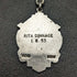 Around 1920 British Antique Pure Silver (925 Silver) Albert Chain 37g Medal Fob