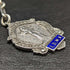 Around 1920 British Antique Pure Silver (925 Silver) Albert Chain 37g Medal Fob