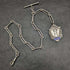 Around 1920 British Antique Pure Silver (925 Silver) Albert Chain 37g Medal Fob