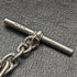 Around 1920 British Antique Pure Silver (925 Silver) Albert Chain 37g Medal Fob