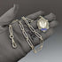 Around 1920 British Antique Pure Silver (925 Silver) Albert Chain 37g Medal Fob