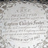 1863 British Antique Pure Silver (925 Silver) Salva Diameter 21cm 350g Hawkesworth Eyre