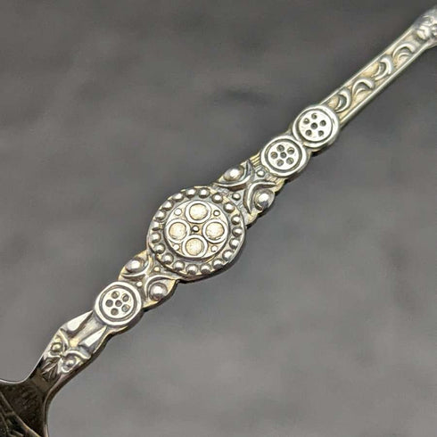 Cuchara de unción vintage británica de 1936, plata de ley (925), de Roberts & Belk, en su estuche original.