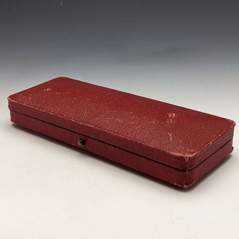 Cuchara de unción vintage británica de 1936, plata de ley (925), de Roberts & Belk, en su estuche original.