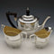 Late 19th Century English Antique Silver Plated Bachelor Teapot Set of 3 in Roberts & Belk Case