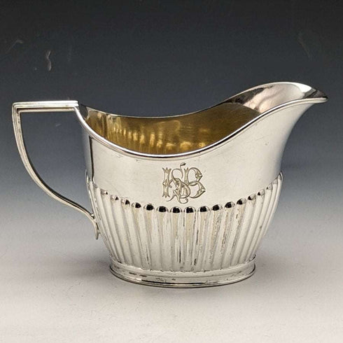 Late 19th Century English Antique Silver Plated Bachelor Teapot Set of 3 in Roberts & Belk Case