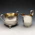 1909 antique Swedish pure silver (800 silver) sugar pot & cream jug set total 367g