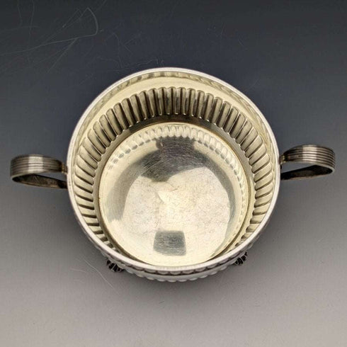 1909 antique Swedish pure silver (800 silver) sugar pot & cream jug set total 367g