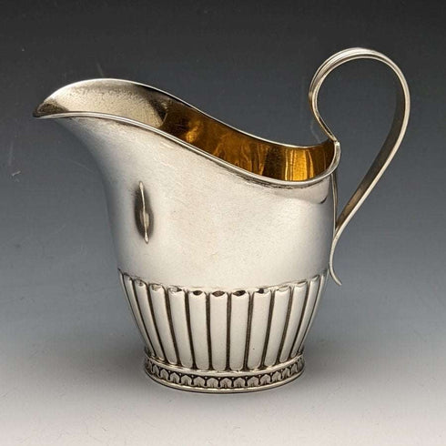 1909 antique Swedish pure silver (800 silver) sugar pot & cream jug set total 367g