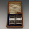 Anillo de servilleta de plata de ley (925) vintage, Reino Unido, alrededor de 1960, par, WH Manton, en caja