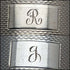 Anillo de servilleta de plata de ley (925) vintage, Reino Unido, alrededor de 1960, par, WH Manton, en caja