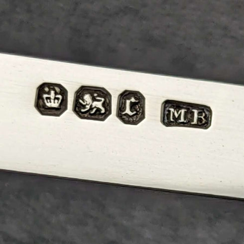 1895년 영국 앤틱 자개 핸들 순은 블레이드 접이식 펜나이프 Mappin Brothers