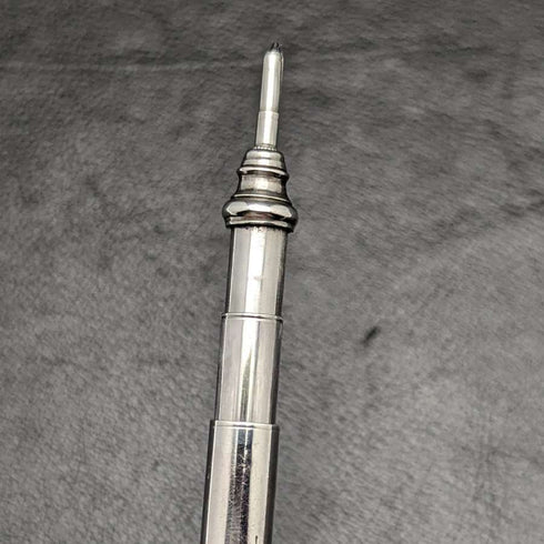 Lápiz mágico de plata de ley, antiguo, Reino Unido, 1892, extensible, 63-140 mm, Frederick Charles Berkeley