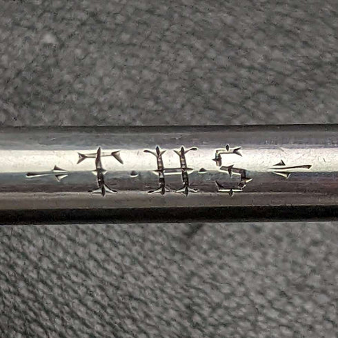 Lápiz mágico de plata de ley, antiguo, Reino Unido, 1892, extensible, 63-140 mm, Frederick Charles Berkeley
