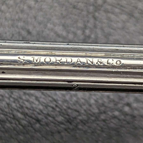约1900年 英国古董 纯银伸缩式铅笔 45-83mm S.MORDAN