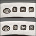 Antigüedad británica de 1921, par de porta tostadas de plata esterlina (925), 216 g en total, Hukin & Heath