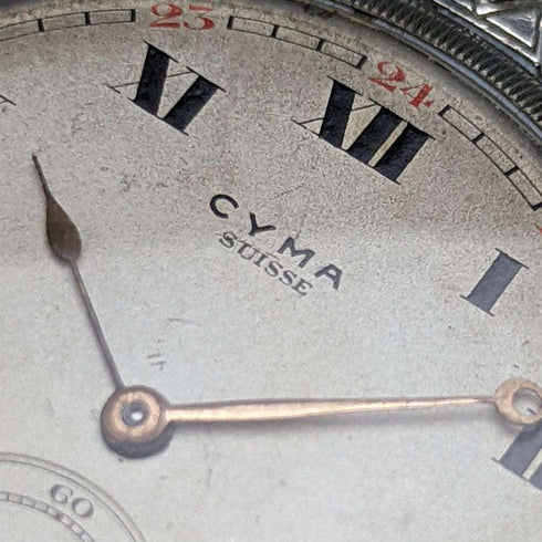 復古好做工 Cima 銀盤錶殼機械懷錶帶鏈條