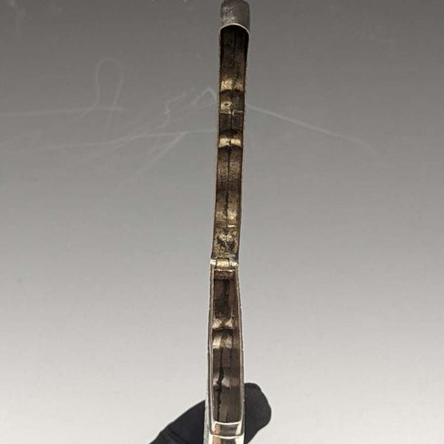 Estuche para tarjetas de plata de ley (925) antigua inglesa, 1870, 60 g, Frederick Marson