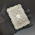 Estuche para tarjetas de plata de ley (925) antigua inglesa, 1870, 60 g, Frederick Marson