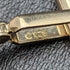 Gemelos de plata de ley (sterling silver) fabricados en el Reino Unido con baño de oro y diseño de libra esterlina